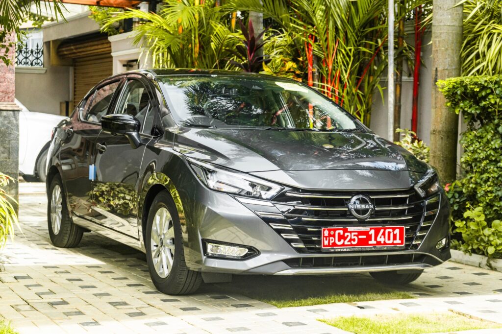 Nissan Almera VL 2025 Dark Grey Exterior Front View
