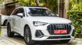Audi Q3 S Line 2023 White Exterior Front View